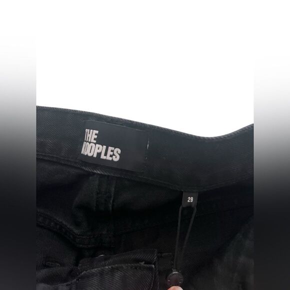 THE KOOPLES Black Straight Leg Jeans - Picture 3 of 5
